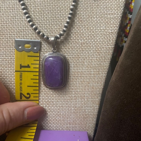 RELISTED! Beautiful Sugilite Pendant set in sterling silver💐 - Picture 3 of 8